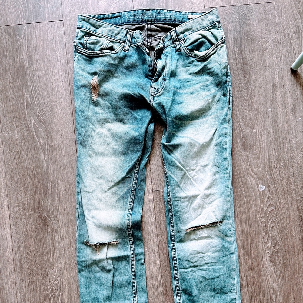 Calvin Klein distressed jeans men 31
